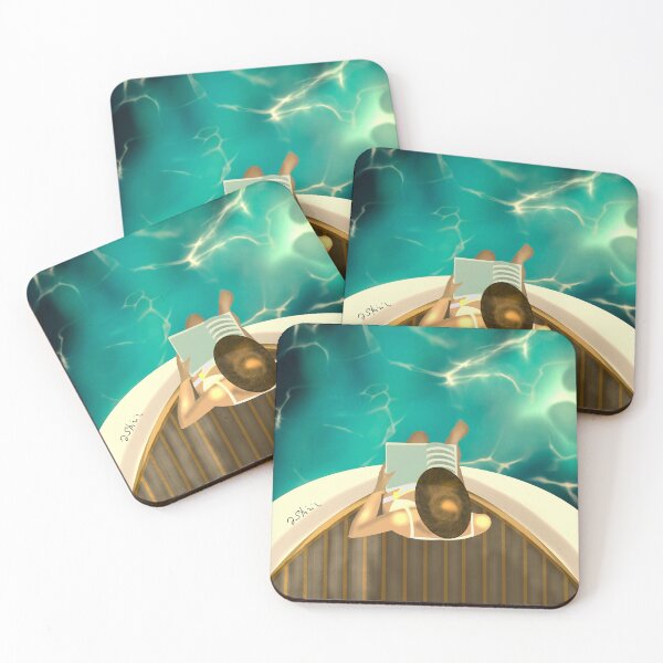 Item preview, young woman reading a book at anchor on the deck of a boat designed and sold by skiair.