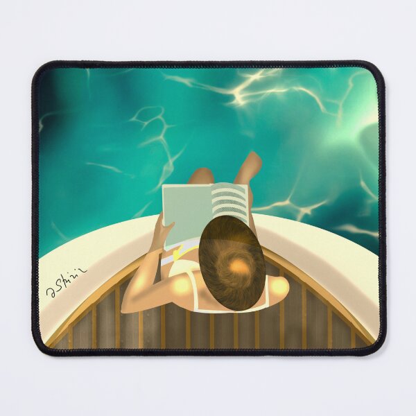 Item preview, young woman reading a book at anchor on the deck of a boat designed and sold by skiair.