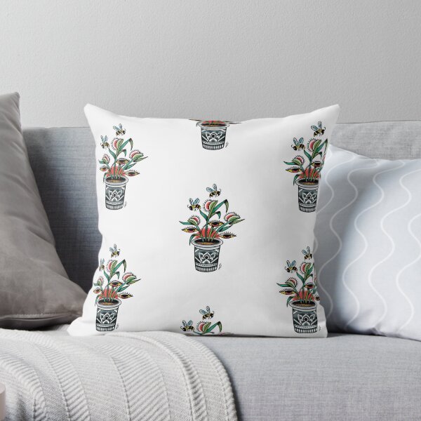 Multicolor gossip rag Venus Flytrap Love Fly Trap Heart Throw Pillow 16x16 Multicolor gossip rag Venus Flytrap Love Fly Trap Heart Throw Pillow 16x16