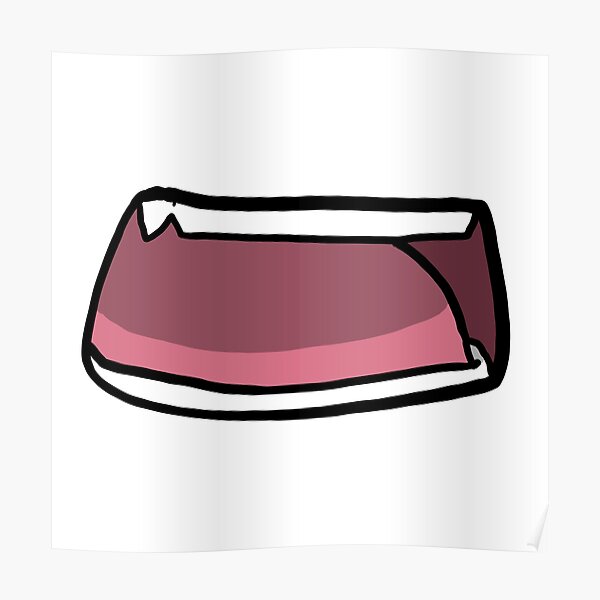 "Anime angry mouth" Poster for Sale by Nyamelon Redbubble