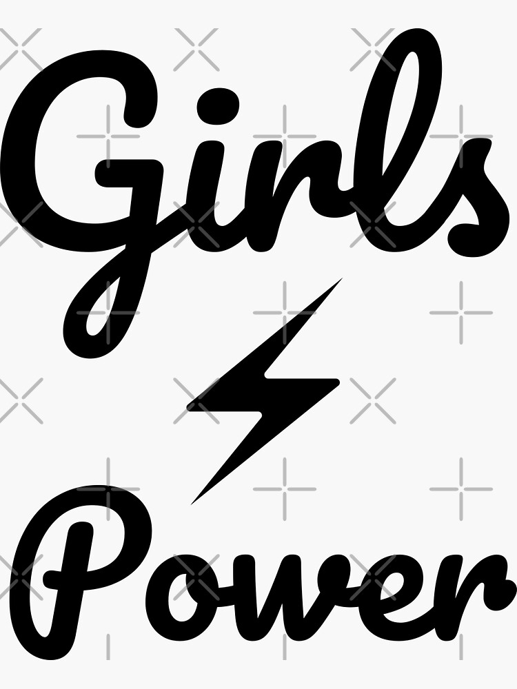 "Girls Power" Sticker for Sale by daniyal8586 Redbubble