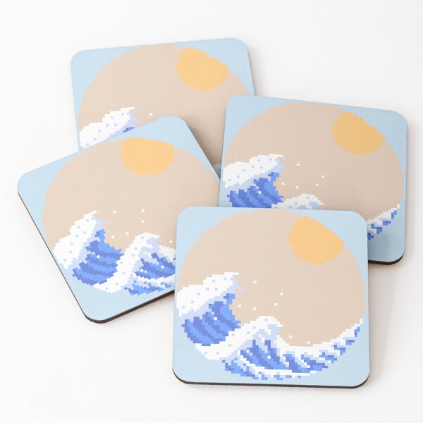 Item preview, Great Wave Of Kanagawa pixel art designed and sold by VADIMproducts.