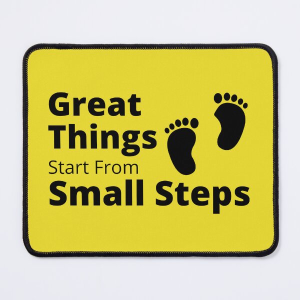 Item preview, Great Things Start From Small Steps designed and sold by RihabPrint.