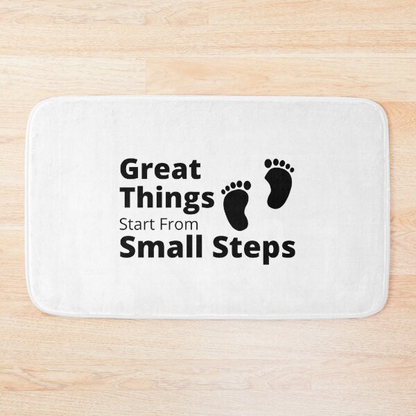 Item preview, Great Things Start From Small Steps designed and sold by RihabPrint.