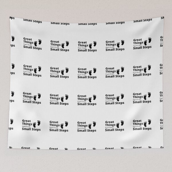 Item preview, Great Things Start From Small Steps designed and sold by RihabPrint.