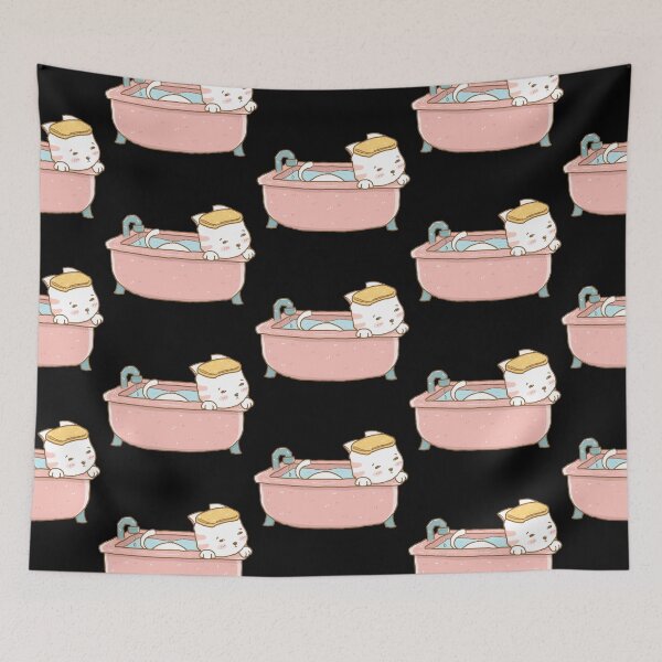 Item preview, Cute Chubby Cat In Bathtub designed and sold by DearSunny.