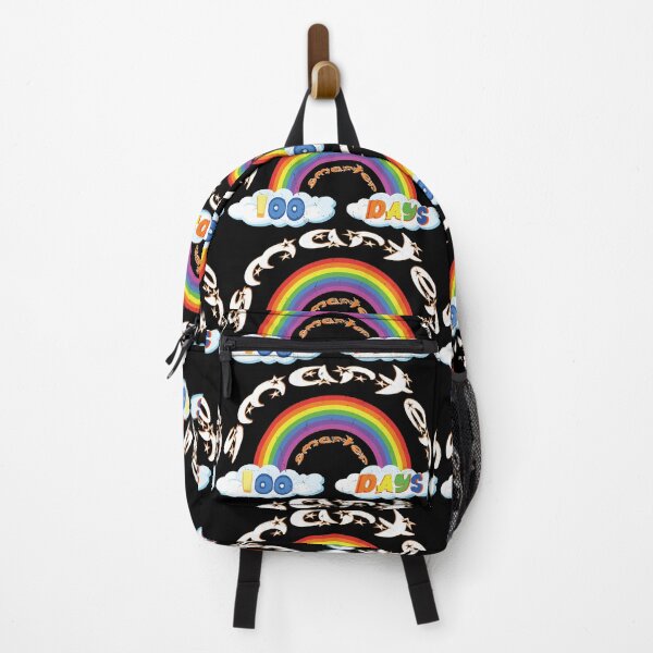 Item preview, 100 Days Smarter Happy 100th Day Of School Rainbow cloud design designed and sold by soniashah.