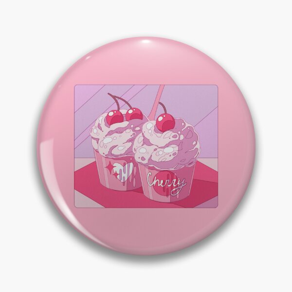 Item preview, The cute pink cherry cupcakes  designed and sold by AnGoArt.