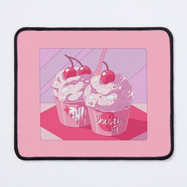 Item preview, The cute pink cherry cupcakes  designed and sold by AnGoArt.