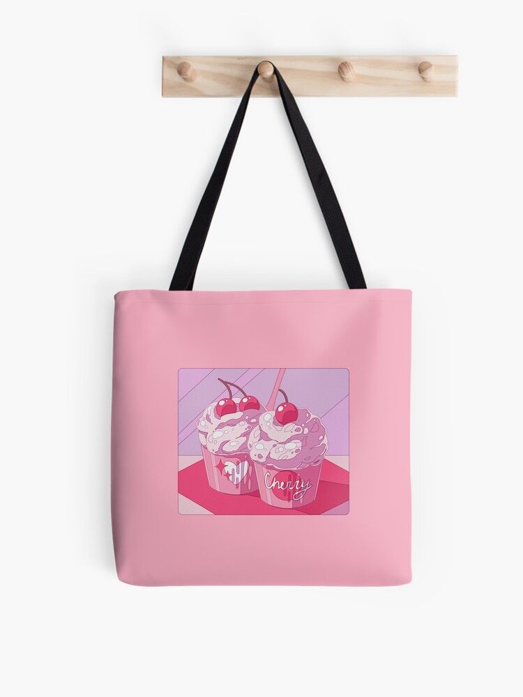 The cute pink cherry cupcakes Tote Bag for Sale by AnGoArt