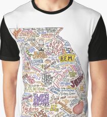 Georgia Music Map Graphic T-Shirt