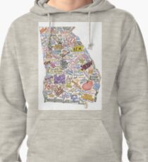 Georgia Music Map Pullover Hoodie