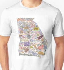 Georgia Music Map Unisex T-Shirt