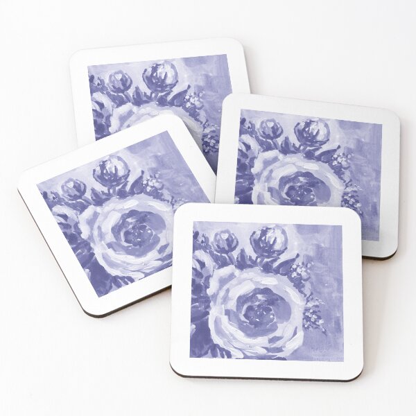 Item preview, Gorgeous Flowers Purple Blue Very Peri Floral Design XVI designed and sold by Irina Sztukowski.