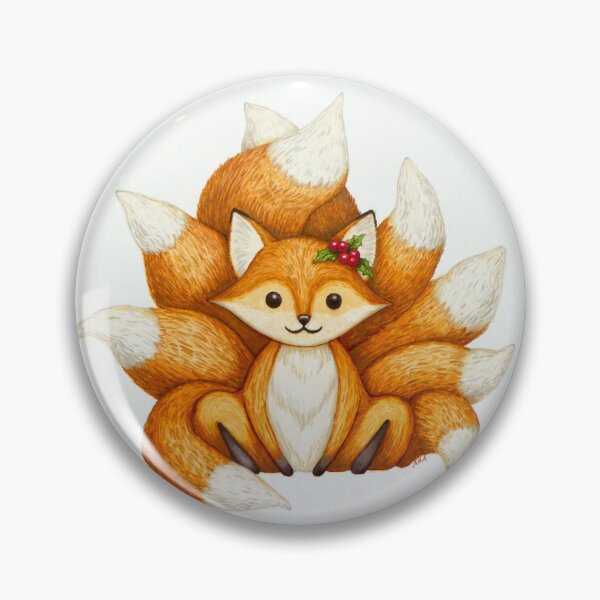 Item preview, Holiday Nine-Tailed Fox designed and sold by LoveJingle.