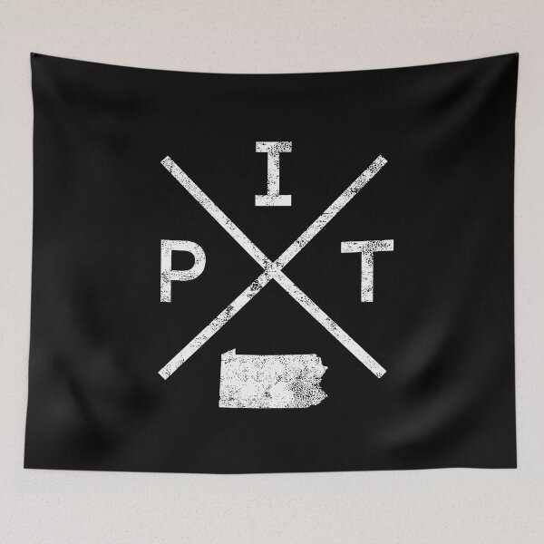 Item preview, Vintage Pittsburgh Retro PIT Cross designed and sold by pixeljamz.