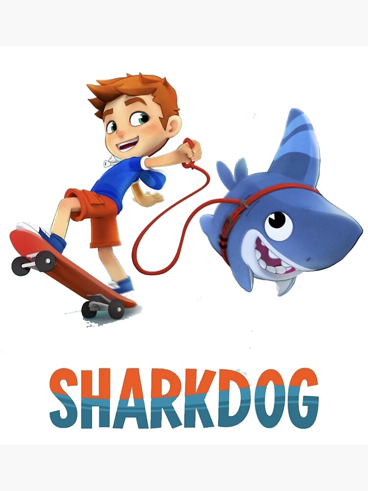 "Shark Dog " Poster for Sale by AkzuDesign Redbubble