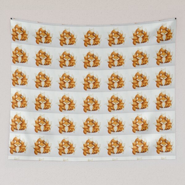 Item preview, Holiday Nine-Tailed Fox designed and sold by LoveJingle.