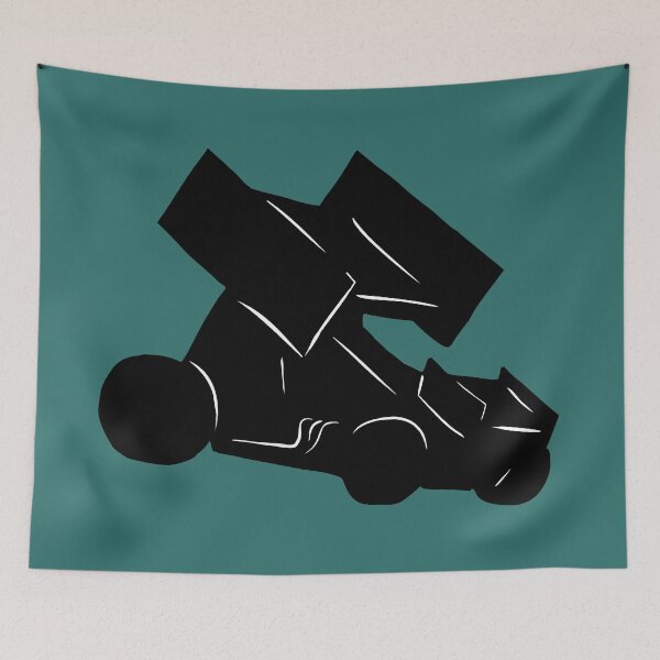 Item preview, Sprint Car Silhouette teal designed and sold by miaka618.