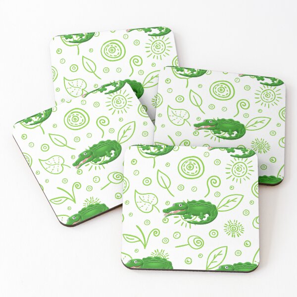 Item preview, GREEN CROCODILE PATTERN designed and sold by Hinny8.