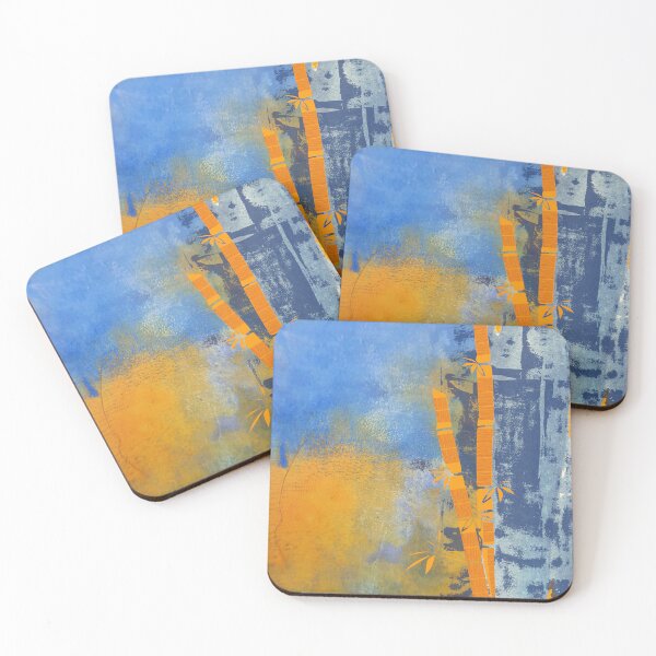 Item preview, Abstract Bamboo Blue and Orange designed and sold by Project182500.