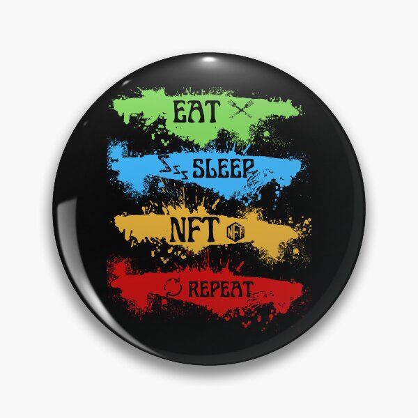Item preview, EAT SLEEP NFT REPEAT FUNNY MEME QUOTE GIFTS  designed and sold by TheWorkoutLife ⭐⭐⭐⭐⭐.