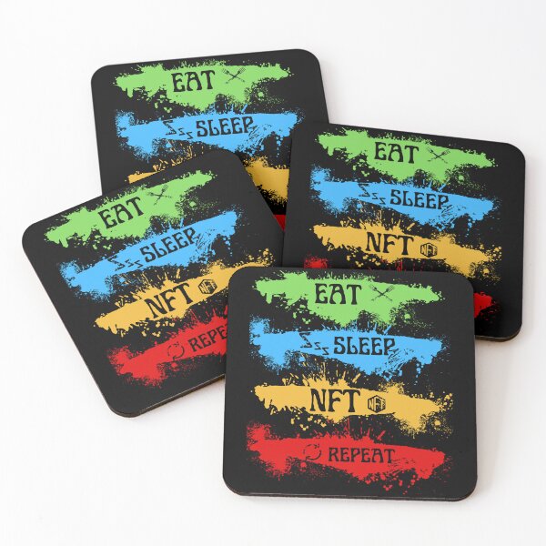 Item preview, EAT SLEEP NFT REPEAT FUNNY MEME QUOTE GIFTS  designed and sold by TheWorkoutLife ⭐⭐⭐⭐⭐.