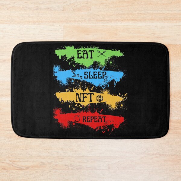 Item preview, EAT SLEEP NFT REPEAT FUNNY MEME QUOTE GIFTS  designed and sold by TheWorkoutLife ⭐⭐⭐⭐⭐.
