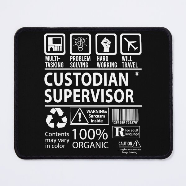 Item preview, Custodian Supervisor T Shirt - MultiTasking Certified Job Gift Item Tee designed and sold by oslandefren.