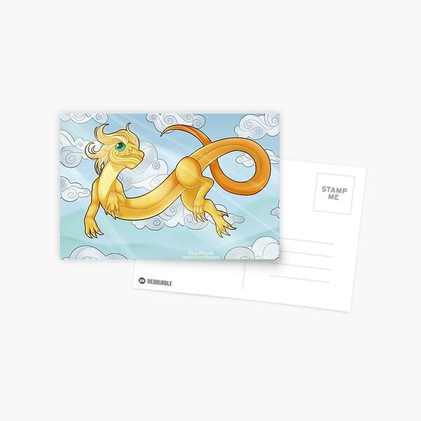 Golden Sky Serpent Hatchling Postcard