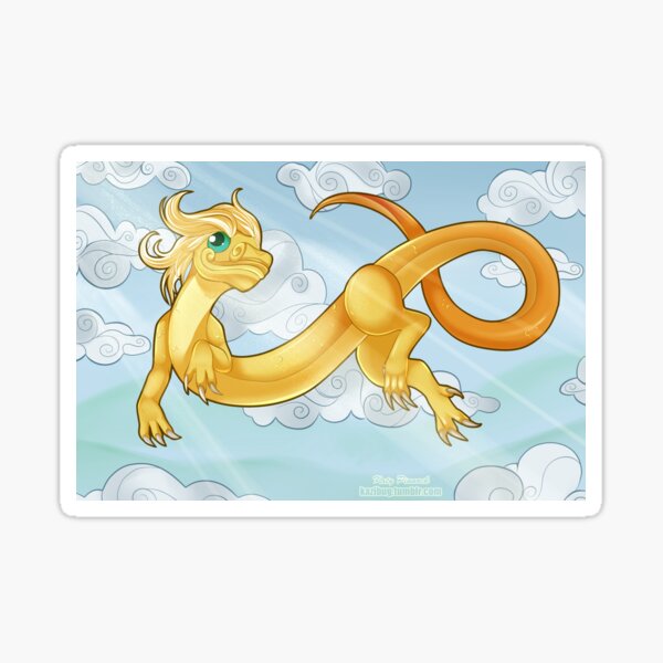 Golden Sky Serpent Hatchling Sticker
