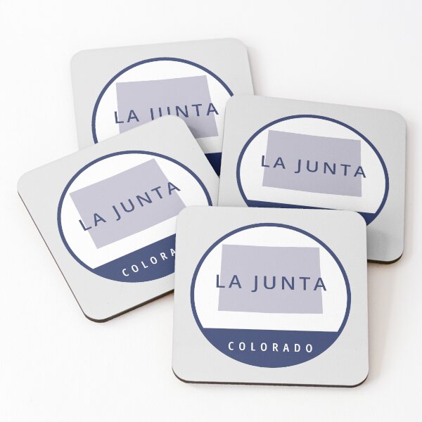 Item preview, La Junta Colorado Blue Circle State Outline designed and sold by allcitymetro.