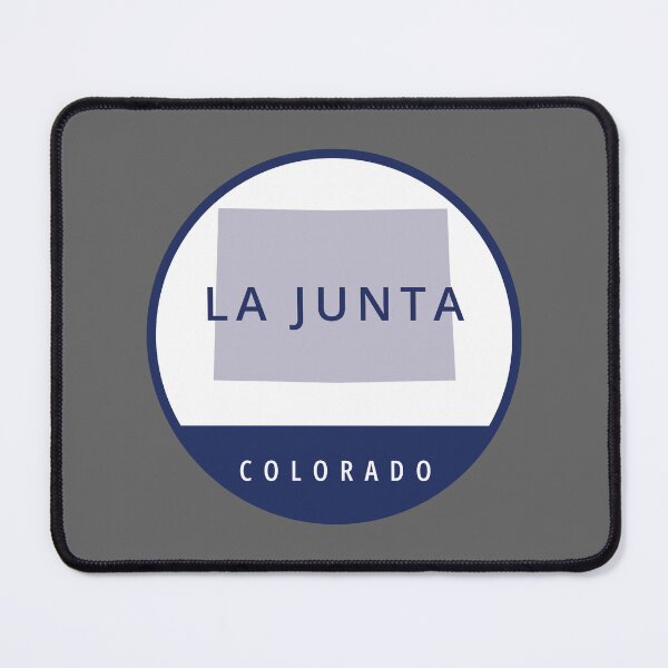 Item preview, La Junta Colorado Blue Circle State Outline designed and sold by allcitymetro.