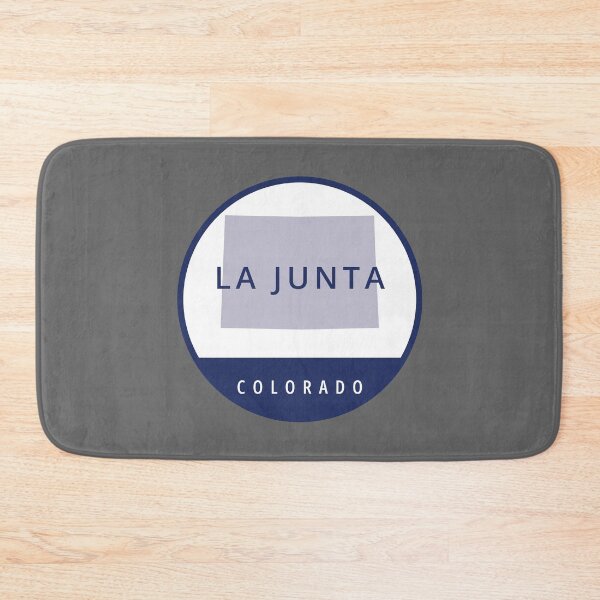 Item preview, La Junta Colorado Blue Circle State Outline designed and sold by allcitymetro.