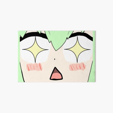 Anime pout face Art Board Print for Sale by Nyamelon