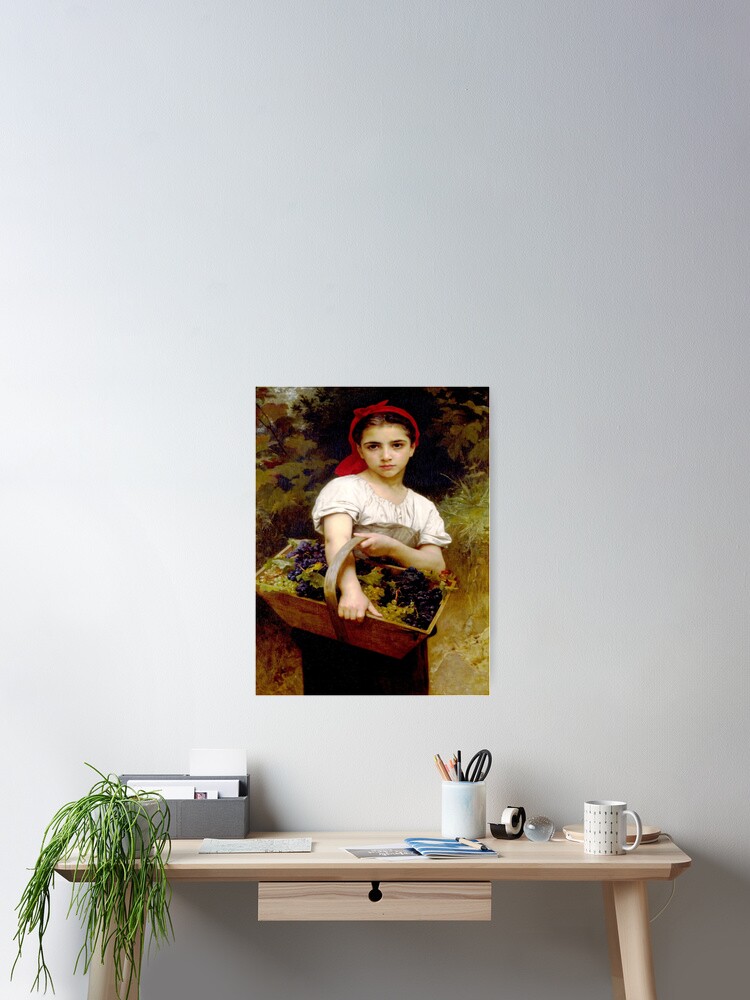 William-Adolphe Bouguereau's The Grape Picker Poster