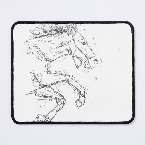 Item preview, Galloping horse pen drawing designed and sold by DebTheZeb.