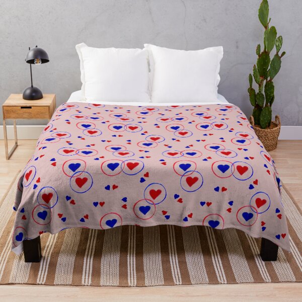 Item preview, Red and Blue Hearts Pattern - Pink designed and sold by MitaDreamDesign.