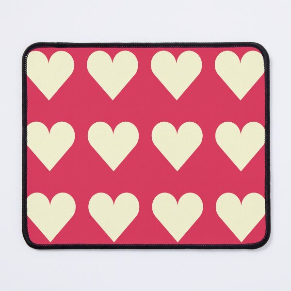 Item preview, Large CREAM and RASPBERRY PINK LOVE HEARTS designed and sold by RachelMacht.