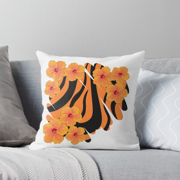 Item preview, Tiger with Flowers. Tiger Print with Flowers. designed and sold by GoldenPine.