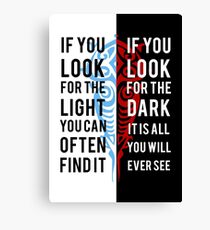 Licht in der Dunkelheit Leinwanddruck