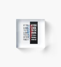 Light in the Dark Acrylic Block
