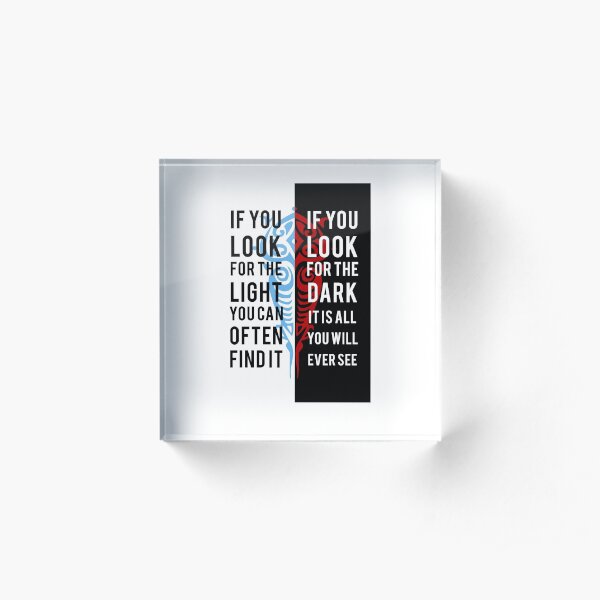Light in the Dark Acrylic Block