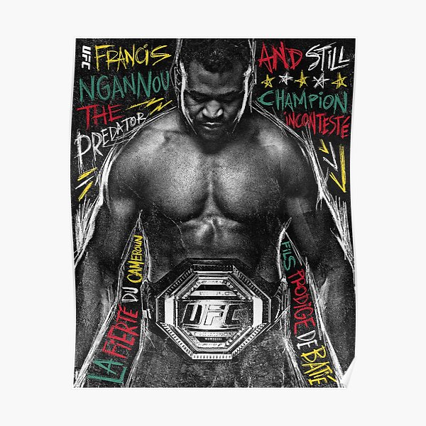 Francis Ngannou UFC MMA Poster Picture Print Sizes A5 to A0 **FREE DELIVERY** 
