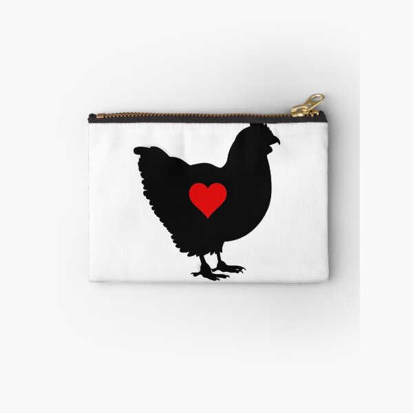 Item preview, Chicken - Silhouette and Heart designed and sold by Puddmuppy.