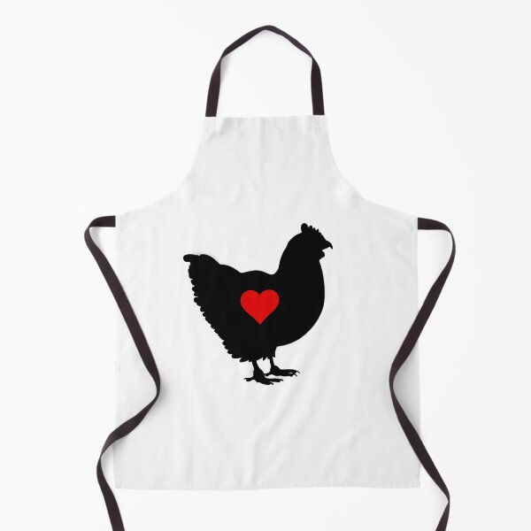 Item preview, Chicken - Silhouette and Heart designed and sold by Puddmuppy.