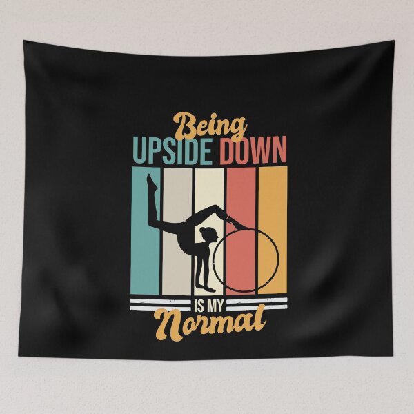 Item preview, Being Upside Down Is My Normal Funny Colorful Vintage Simple Artistic Gymnastic Gift For Gymnastic Lovers designed and sold by pedrored369.