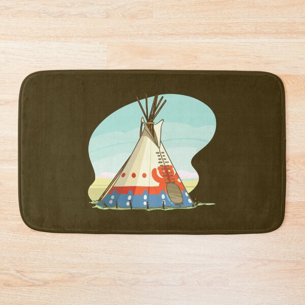 Item preview, Indian Teepee Art Illustration designed and sold by ArtCollectables.