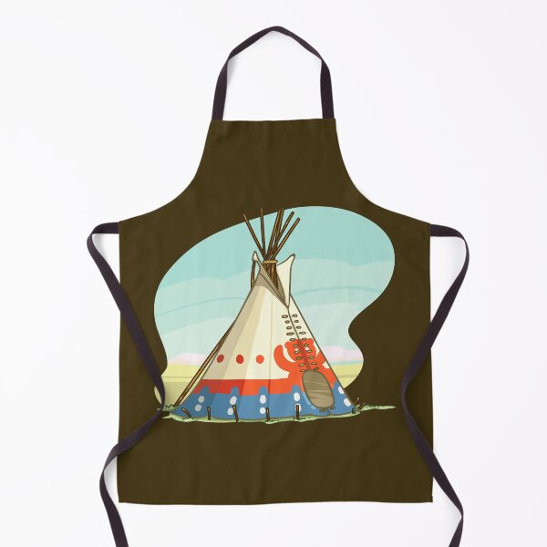 Item preview, Indian Teepee Art Illustration designed and sold by ArtCollectables.