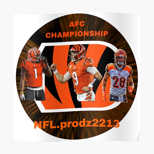 Cincinnati Bengals Afc North 2022 2023 Champions Back To Back Home  Decorations Poster